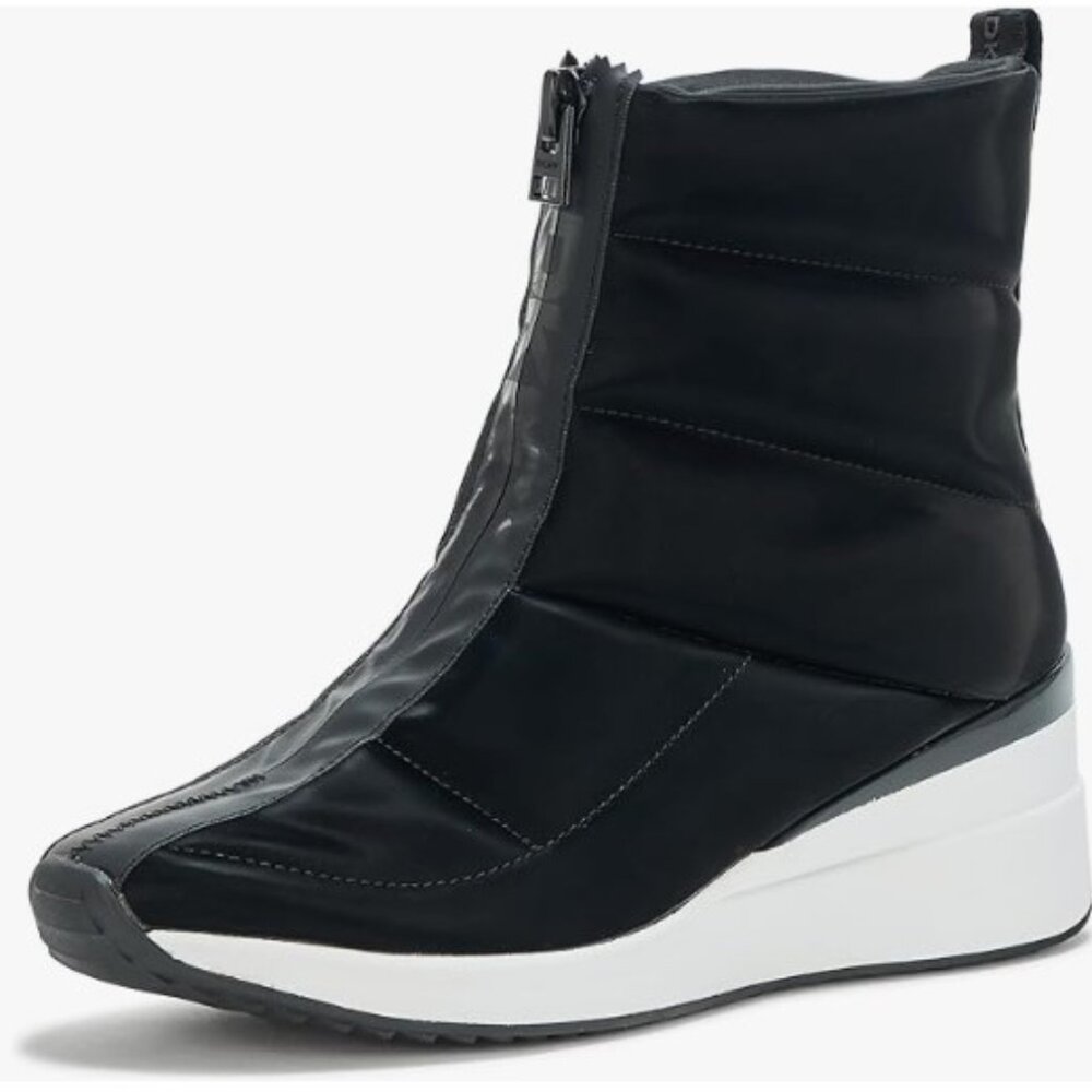 DKNY Women's Parla Zip Up Wedge Sneaker